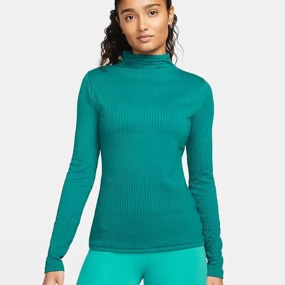 Nike Yoga Tops Nike Women Yoga Luxe Drifit Top Teal Xs